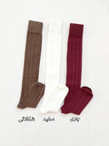 جوراب گندمی بالازانو نخ پنبه