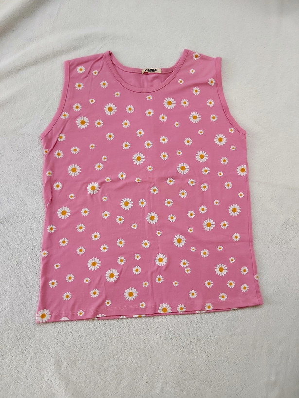 تاپ بابونه صورتی